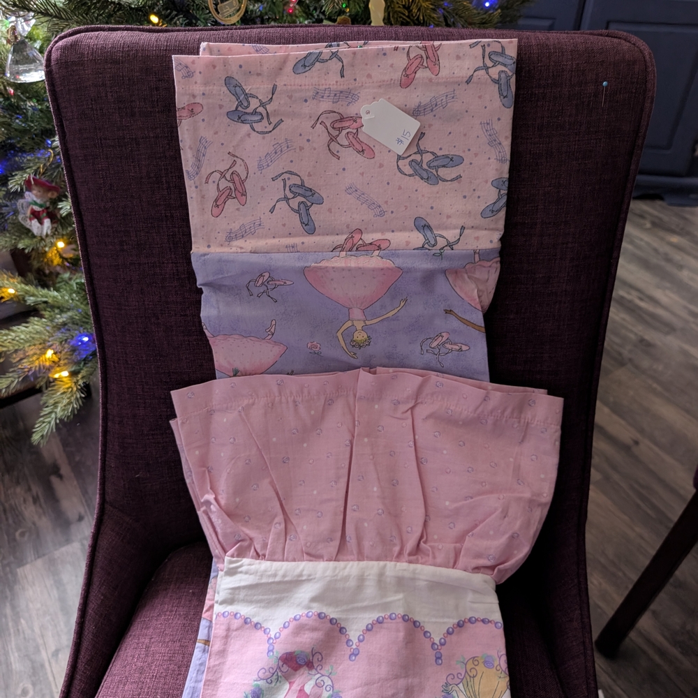 Pink and Purple Ballet Themed Fabric